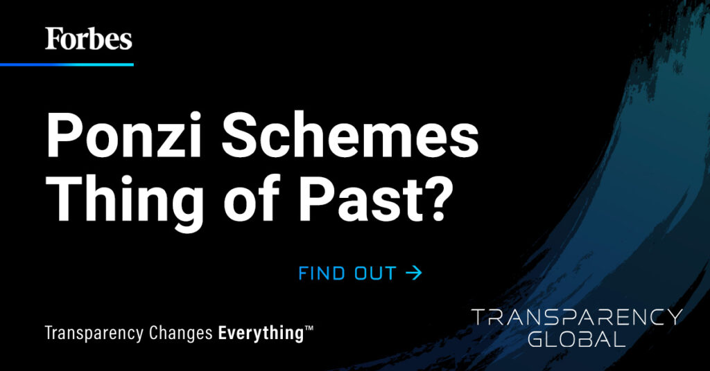 Ponzi Schemes Thing of Past?
