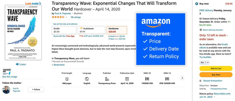Amazon - Transparent Cost