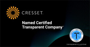Cresset Named Certified Transparent Company™