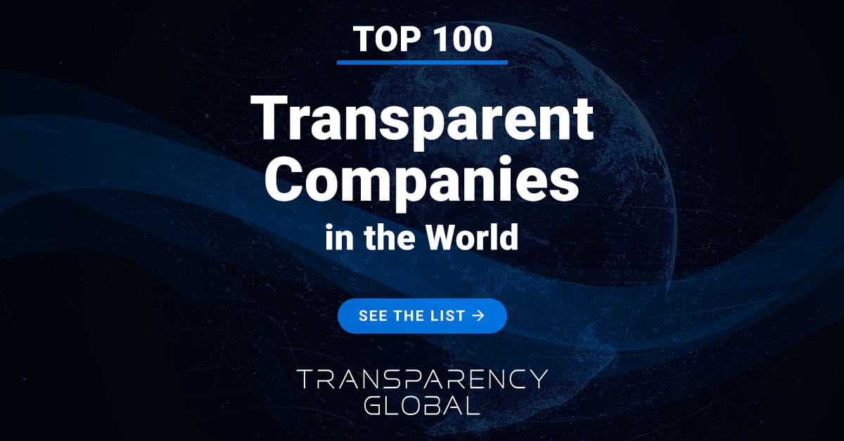 Top 100 Most Transparent Companies in the World
