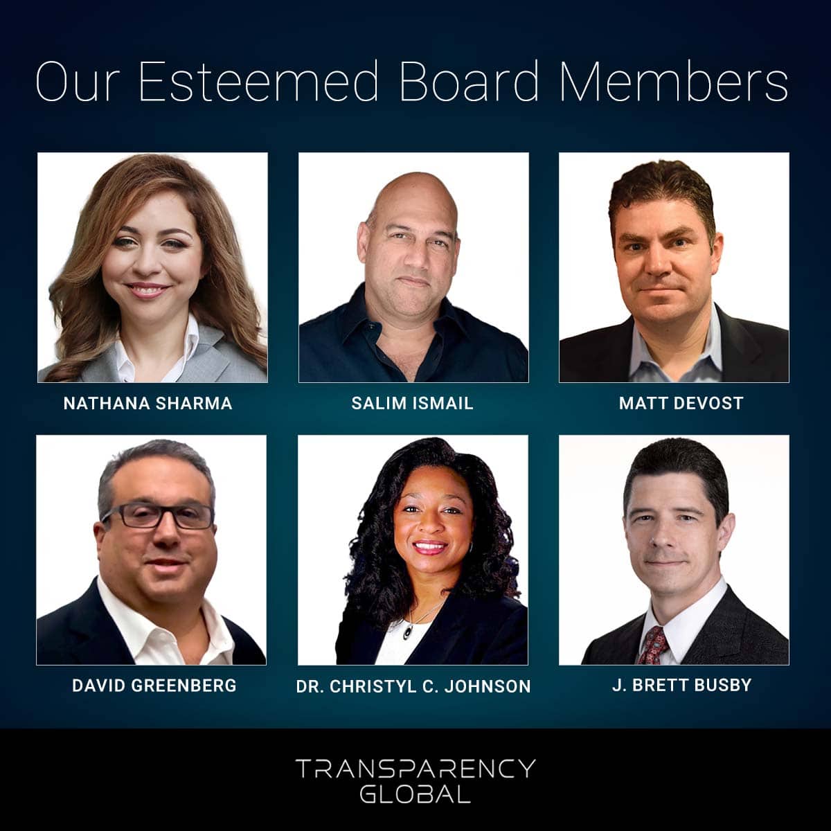 Transparency Global Board Members